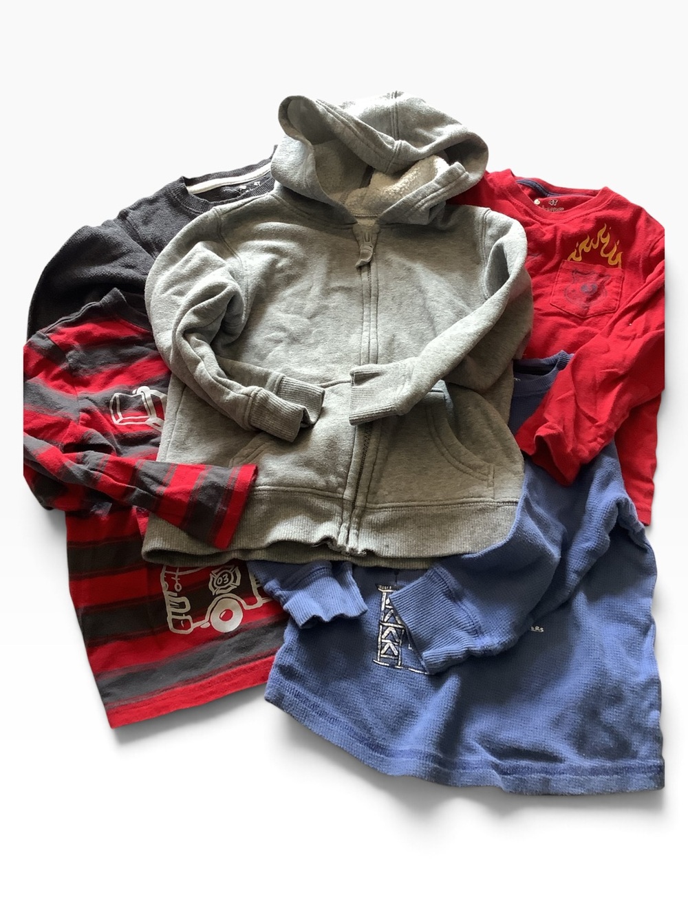 Lot of Five 4T Jumping Beans Long Sleeve Tops